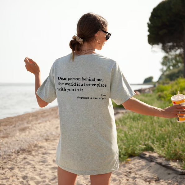 New Fashion Womens Letter T-Shirt