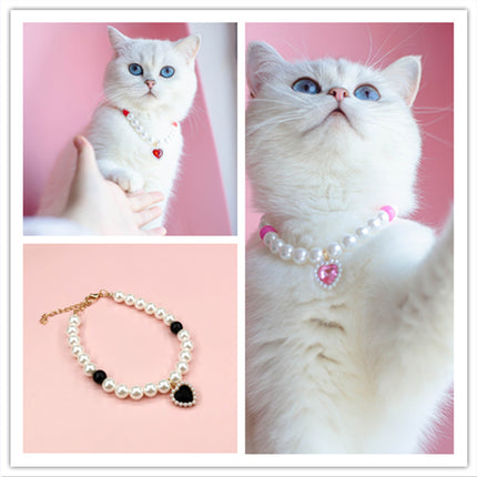 Collier de perles pour chat de compagnie