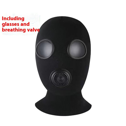 Creative Funny Hat Riding Fleece-lined Neck Protection Glasses Pullover Mask