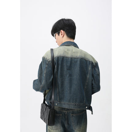 Retro Cowboy Coat & Jeans Set