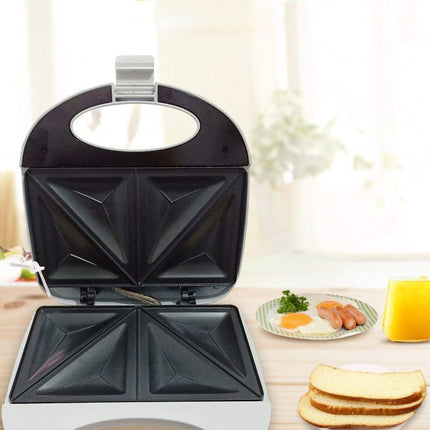 220V white color Double-sided breakfast sandwich machine panini toaster household omelette Fried steak sanwich maker