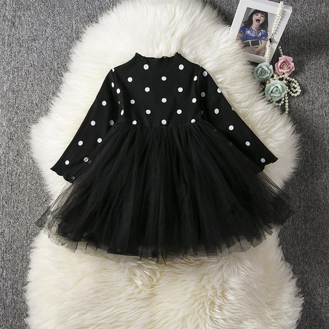 Bébé Filles Printemps Hiver Manches Longues Tutu Dentelle Robes Infantil Nouveau-Né 1er Anniversaire Fête Vêtements Robe De Baptême Vêtements Décontractés
