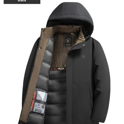 Men's Fleece-Lined Down Jacket