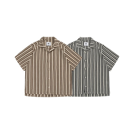 Shirt Men's Loose Short Sleeve Jacket