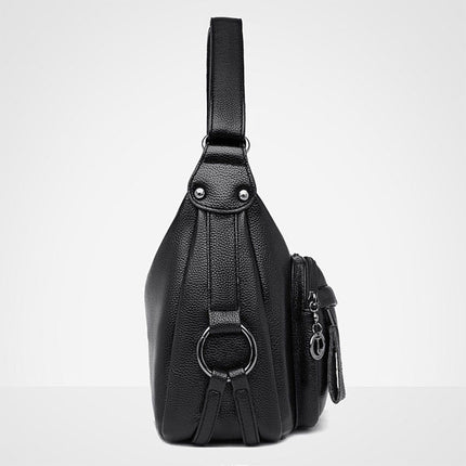 Sac à bandoulière en cuir de grande capacité pour femme