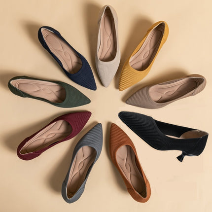 Women's Pointed Toe Pumps, Stiletto Heel, Mesh Fabric