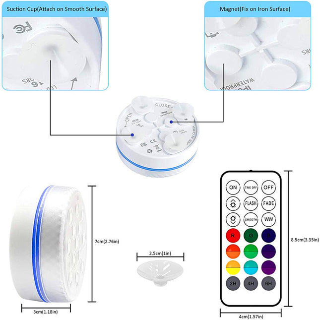 Remote-Controlled Color Changing Waterproof Light