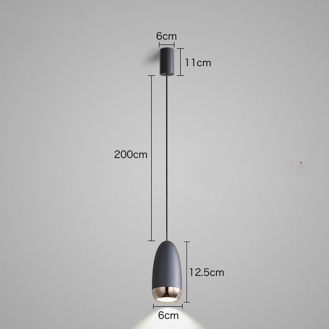 LED Bullet Head Bedside Chandelier