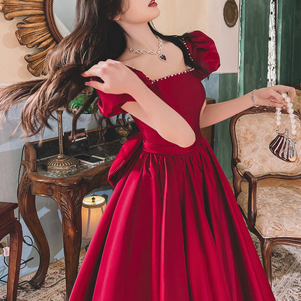 French Princess On The Run Satin Dress