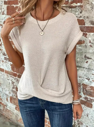 Short-sleeved Waffle T-shirt