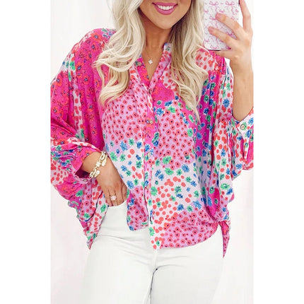 Long Sleeve Color Matching Shirt