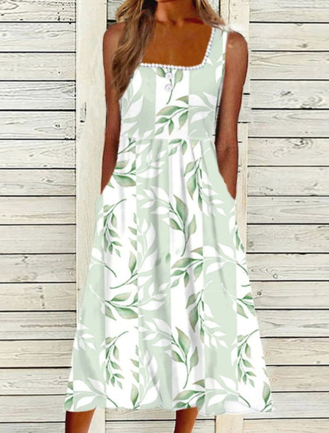 Personalized Printed Sleeveless Dress