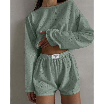 Hollow Long-Sleeved Suit