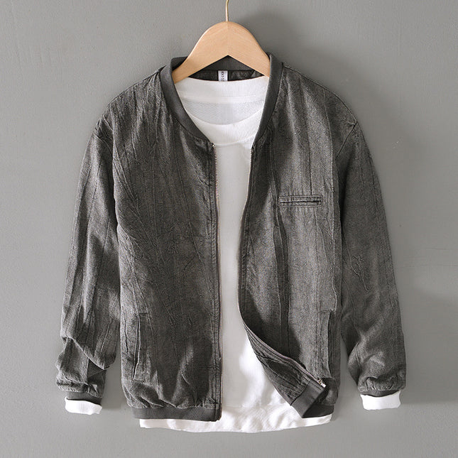 Men's Autumn Retro Loose Cotton-Linen Top