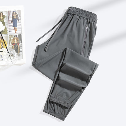 Fashion Straight Closed Ice Silk Leggings for Women