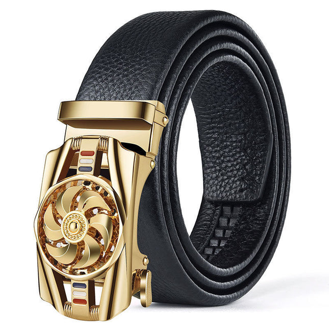 Good Luck Coming Men's Leather Belt