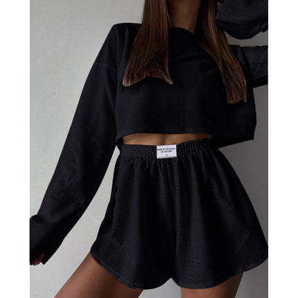 Hollow Long-Sleeved Suit