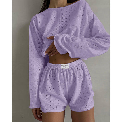 Hollow Long-Sleeved Suit