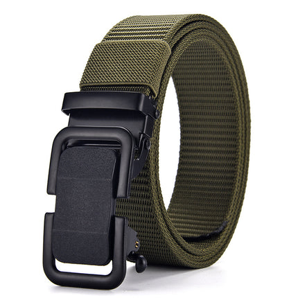 Ceinture tactique en toile tissée en nylon pour homme