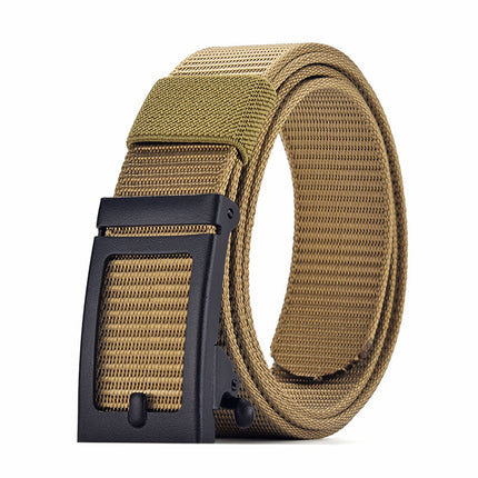 Ceinture tactique en toile tissée en nylon pour homme