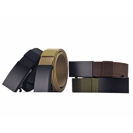 Ceinture tactique en toile tissée en nylon pour homme