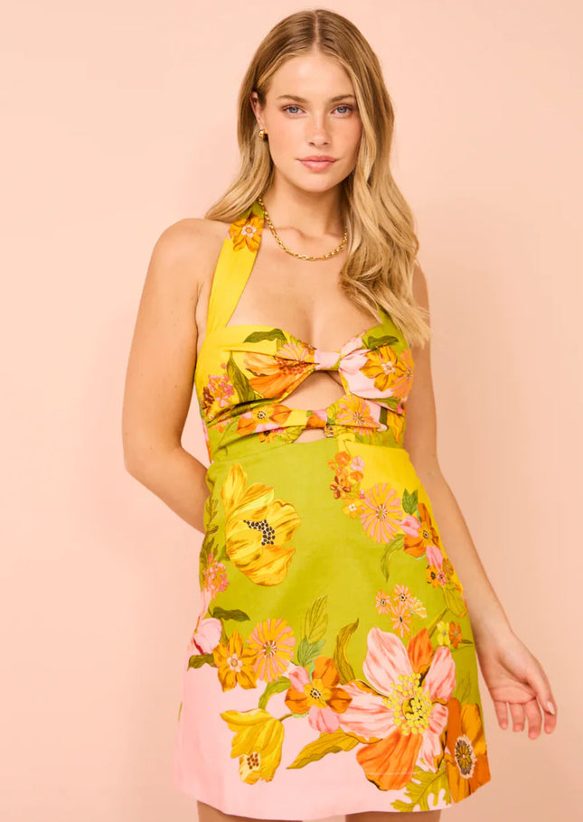 Buckle Spaghetti Strap Dress