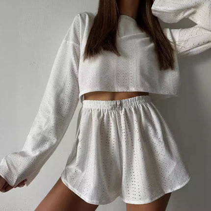 Hollow Long-Sleeved Suit