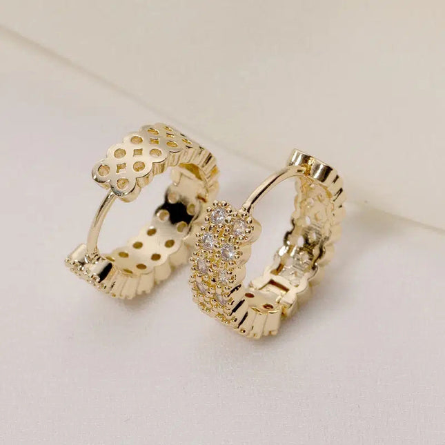 French Retro Gold Earrings