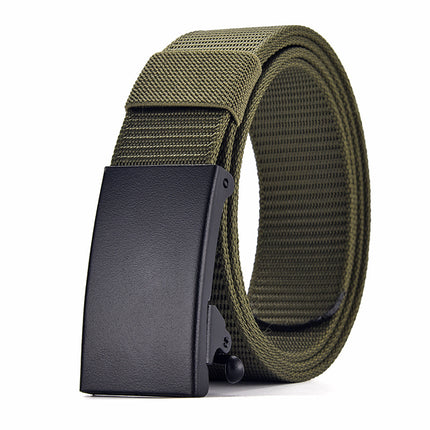 Ceinture tactique en toile tissée en nylon pour homme