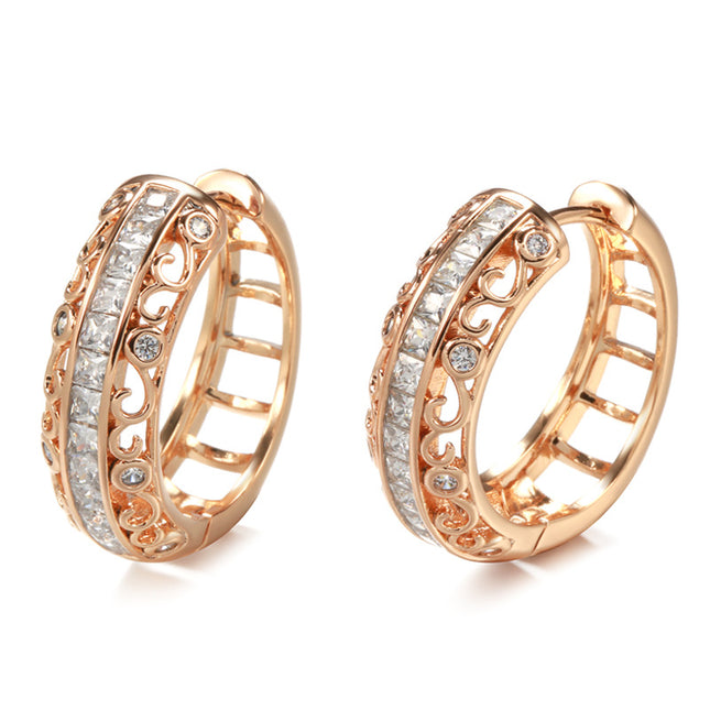 Rose Gold Earclip Earrings