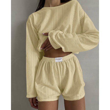 Hollow Long-Sleeved Suit