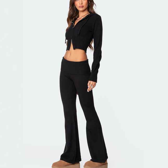 Fashion Knitted Hooded Suit