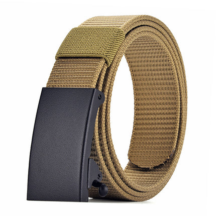 Ceinture tactique en toile tissée en nylon pour homme