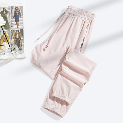 Fashion Straight Closed Ice Silk Leggings for Women
