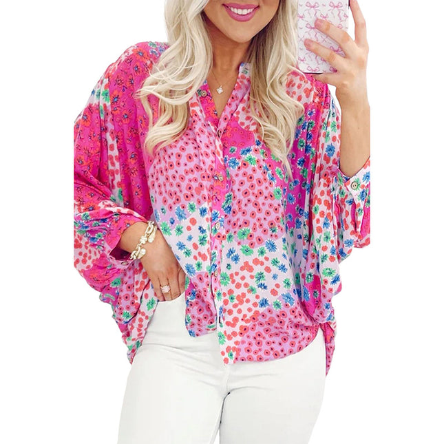 Long Sleeve Color Matching Shirt