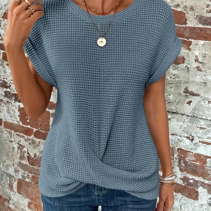 Short-sleeved Waffle T-shirt
