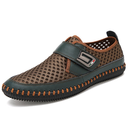Merkmak Genuine Leather Men Flats Shoes Fashion Trend