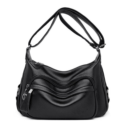 Sac à bandoulière en cuir de grande capacité pour femme