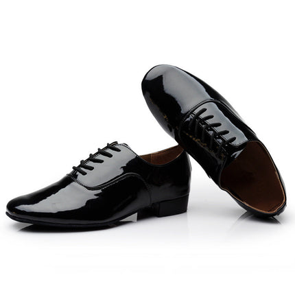 Men's Leather Dance Shoes Soft Bottom Latin & Standard
