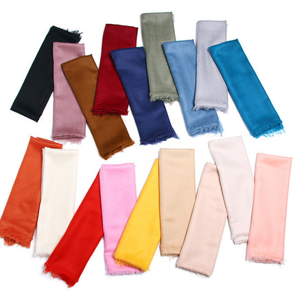 300 Rings Velvet Scarf Thin Solid Color And Plain Sun Protection