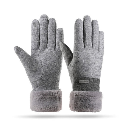 Gants d'hiver tricotés Bejirog pour femmes avec doublure polaire et écran tactile