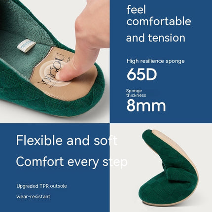 Coral Fleece Thermal Cotton Base Slippers