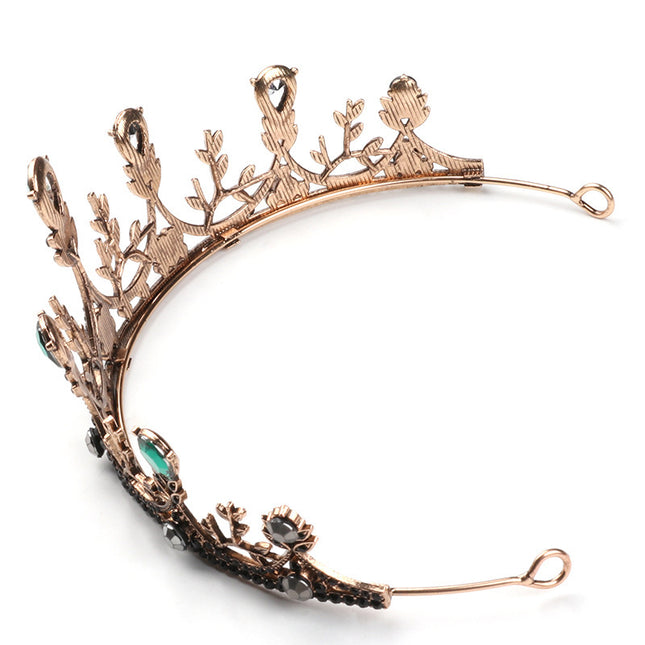 Bijoux de cheveux de mariage de couronne de style baroque vintage