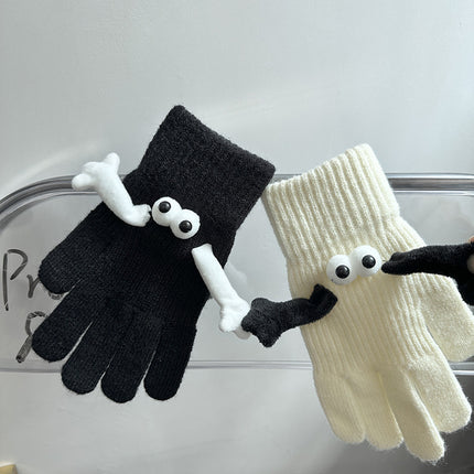 Gants chauds magnétiques pour couple Gants mignons pour les mains de poupée