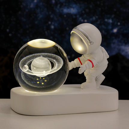 Glowing Astronaut Galaxy Crystal Ball Night Light