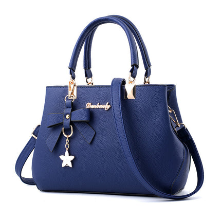 Sac à bandoulière pour femme avec nœud papillon et pendentif étoile