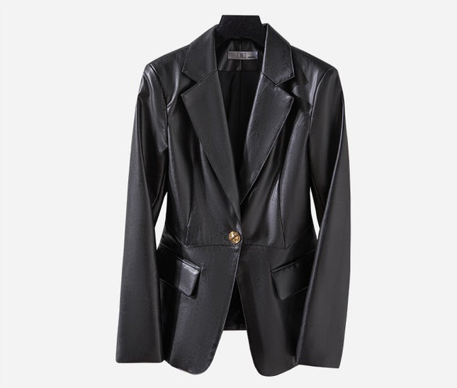 Women's Slim Skinny Leather Jacket