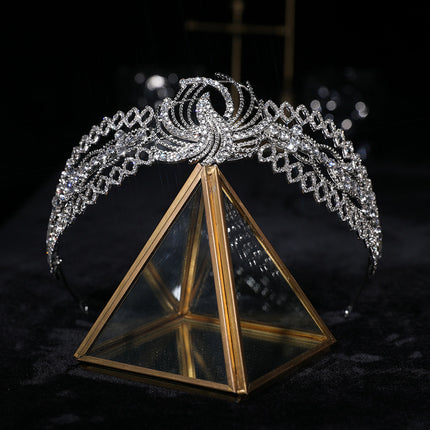 Couronne en strass Vêtements de luxe Bijoux de cheveux de mariage de mariée 