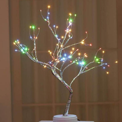 Nouvelle lampe LED en fil de cuivre avec ciel étoilé et lumière colorée pour arbre à riz