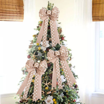 Ruban de lin pour sapin de Noël